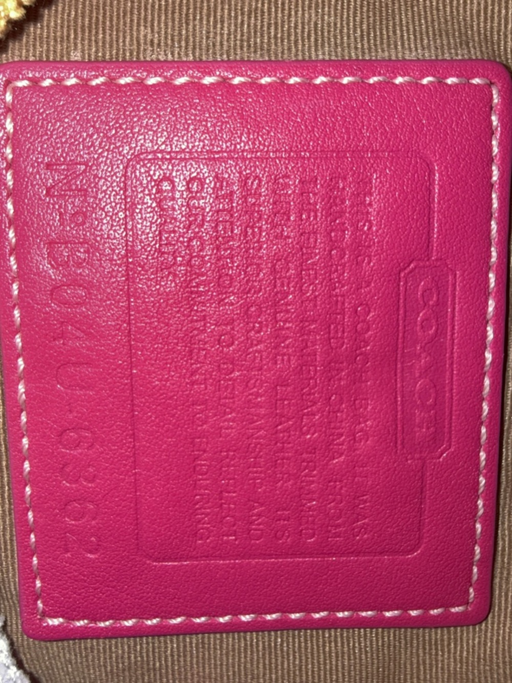 Coach Hot Pink Signature Canvas Mini Shoulder Bag with Buckle and wallet - Picture 3 of 6